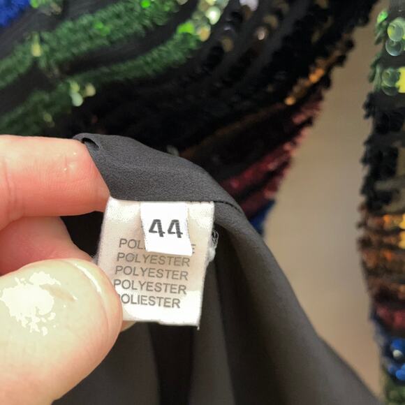 ACOOLIQUE Sequin Payton Dress Rainbow Stripe {JJ27} - Picture 6 of 9